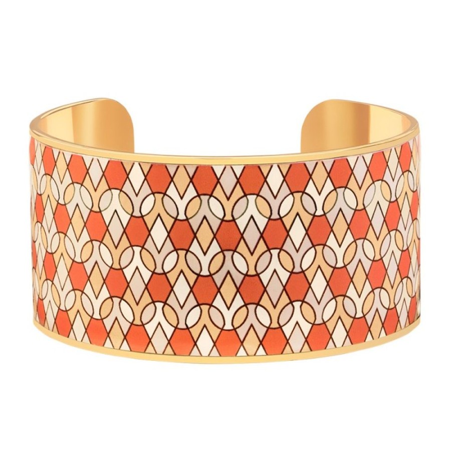 Bijoux Bangle-up | Bracelet Manchette Orange Bangle Up