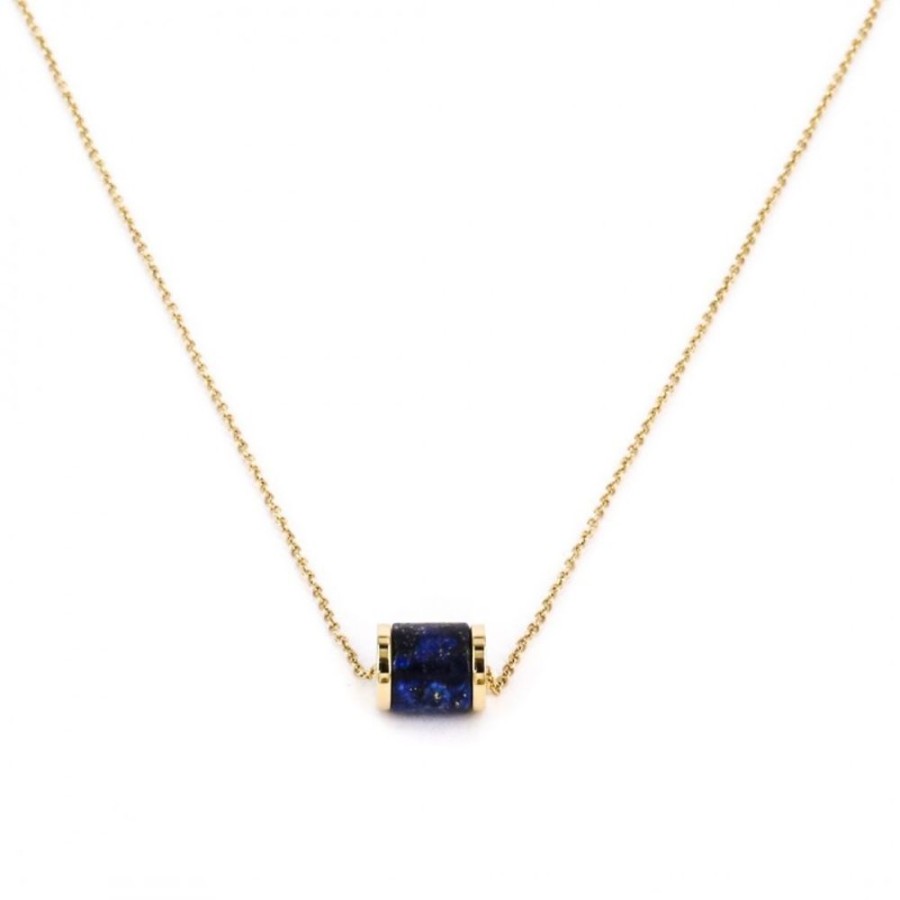 Bijoux Zag | Collier Zag Court Dore Lapis 38Cm+5